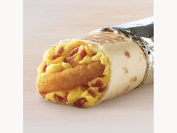 Taco Bell Hash Brown Toasted Breakfast Burrito - Sausage