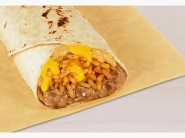 Taco Bell Cheesy Bean & Rice Burrito